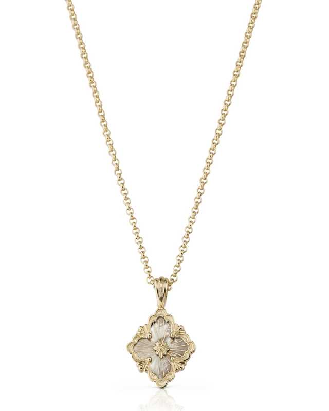 Opera Tulle 18K White Gold Mother-Of-Pearl Pendant Necklace